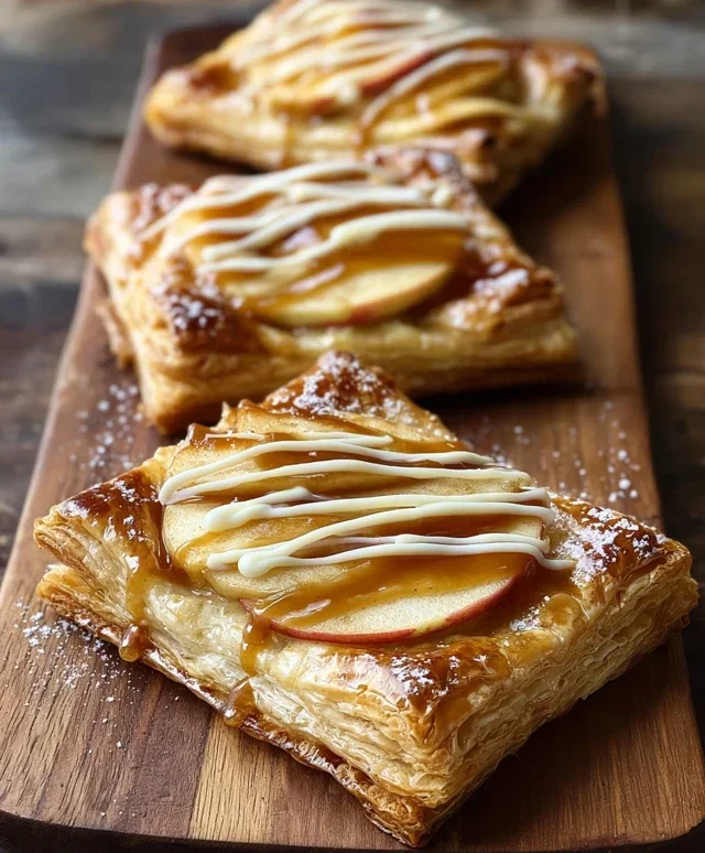 Caramel Apple Puff Pastries
