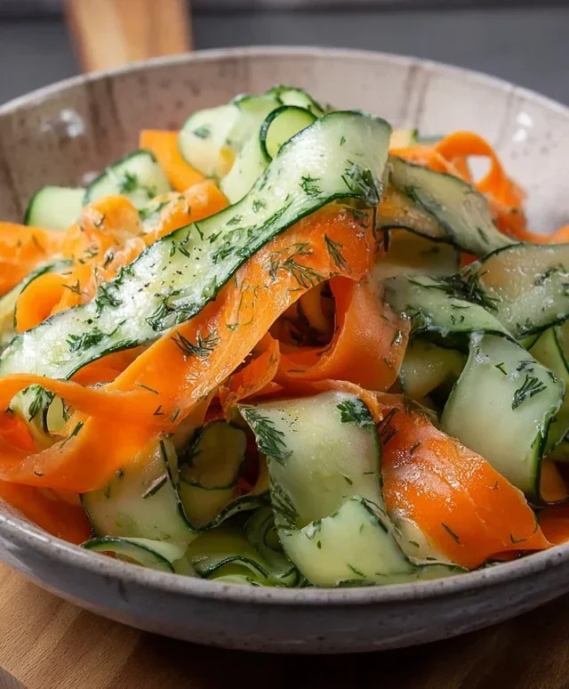 Carrot and Cucumber Ribbon Salad