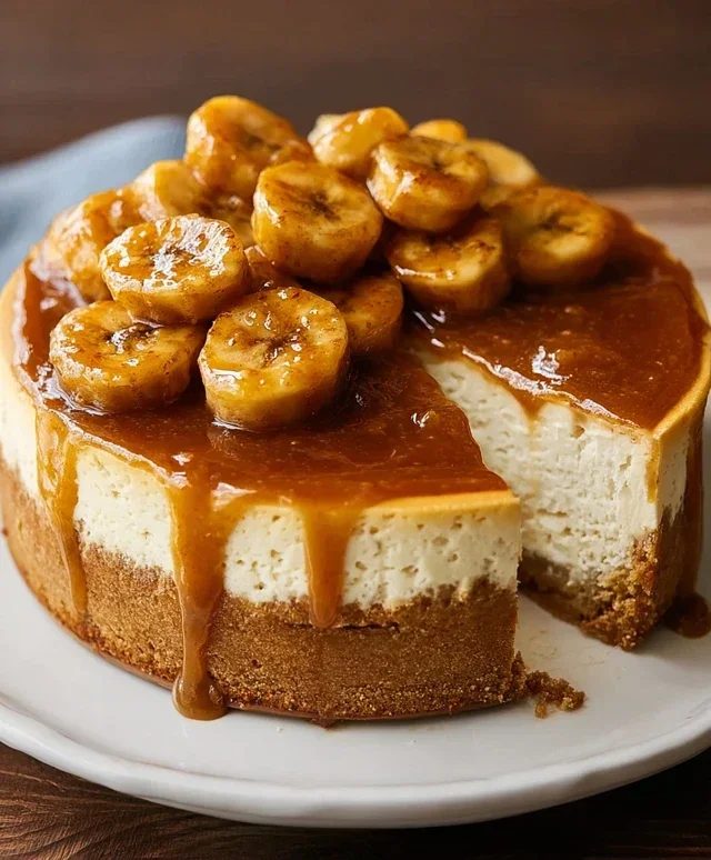 Bananas Foster Cheesecake