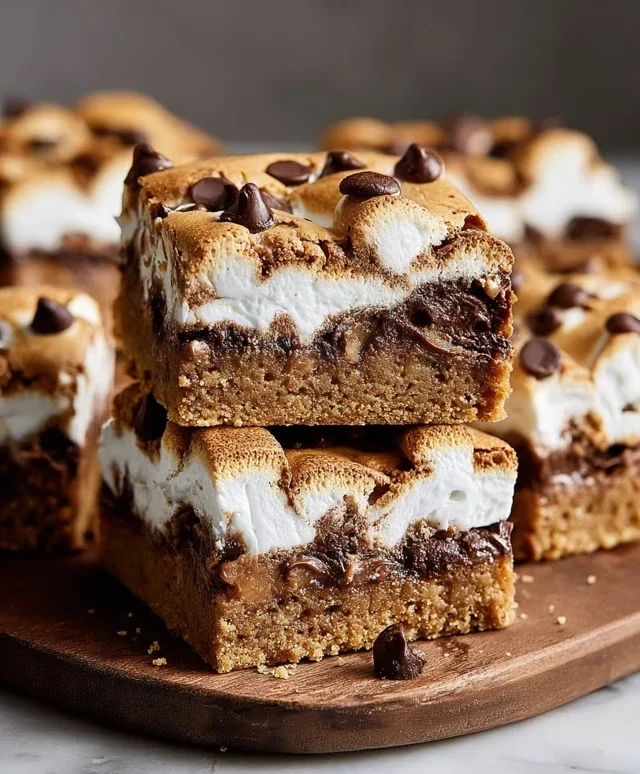 Peanut Butter S'mores Blondies