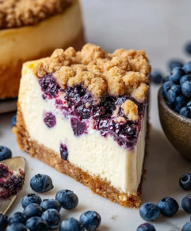 Blueberry Crum extract extractble Cheesecake