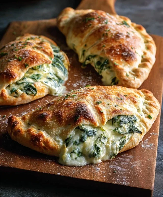 Ricotta Spinach Calzones