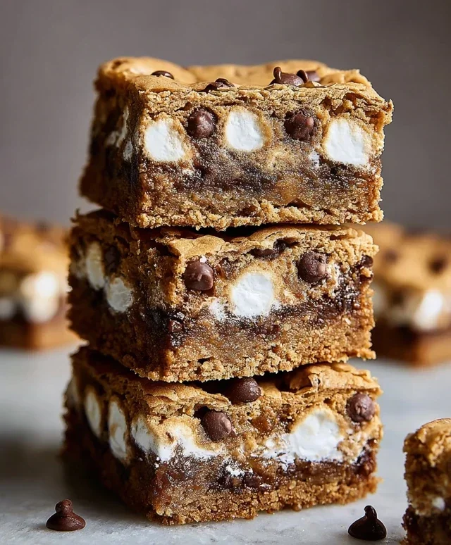 Peanut Butter S'mores Blondies