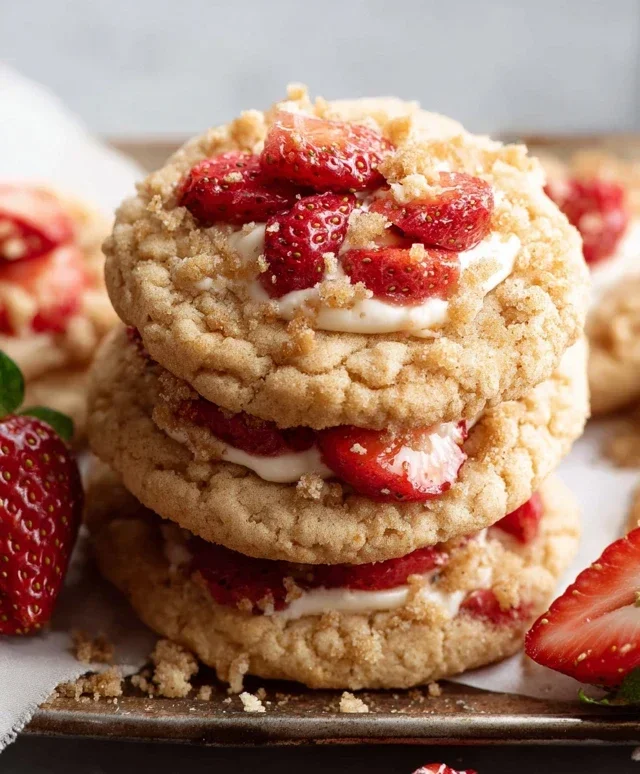 Strawberry Shortcake Cookies