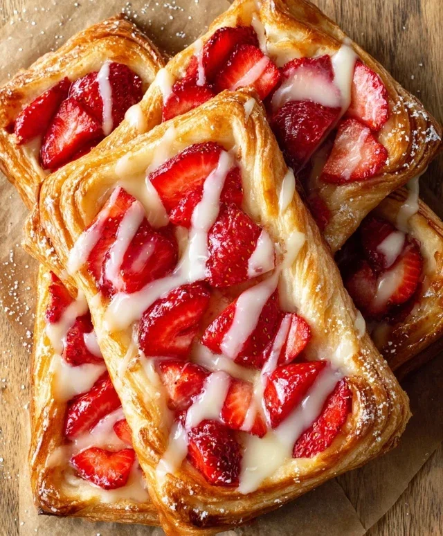 Easy Strawberry Cake with Strawberry Sauce