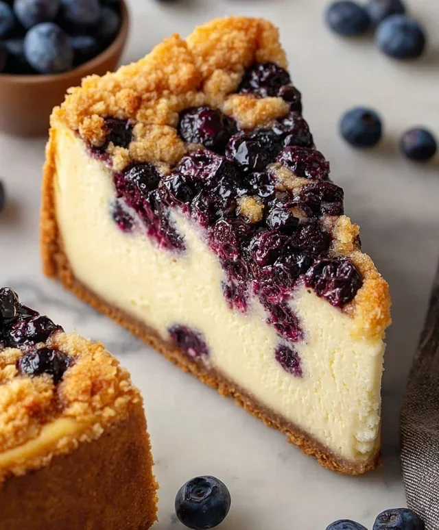Blueberry Crum extract extractble Cheesecake