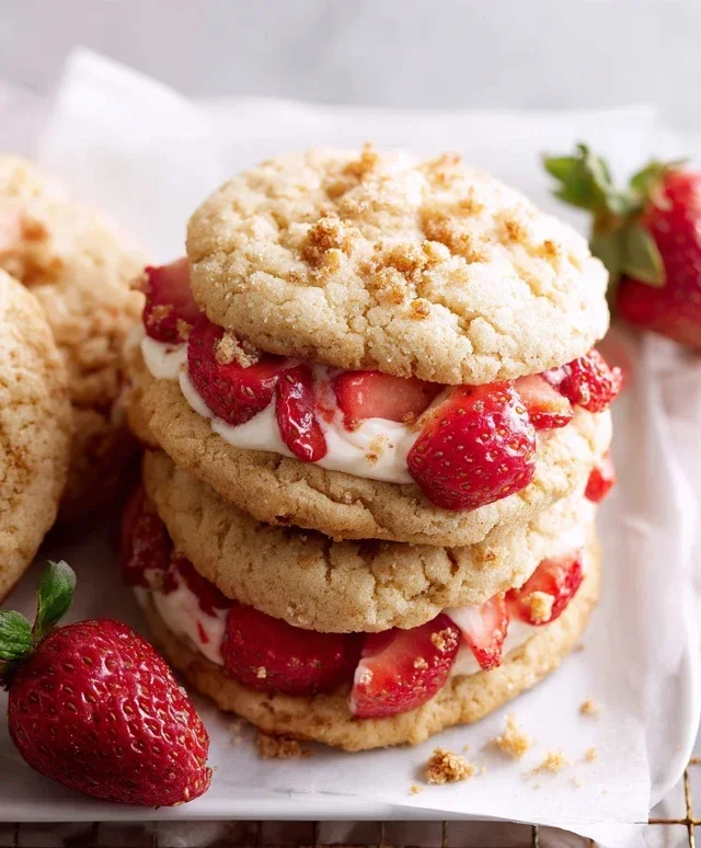Strawberry Shortcake Cookies