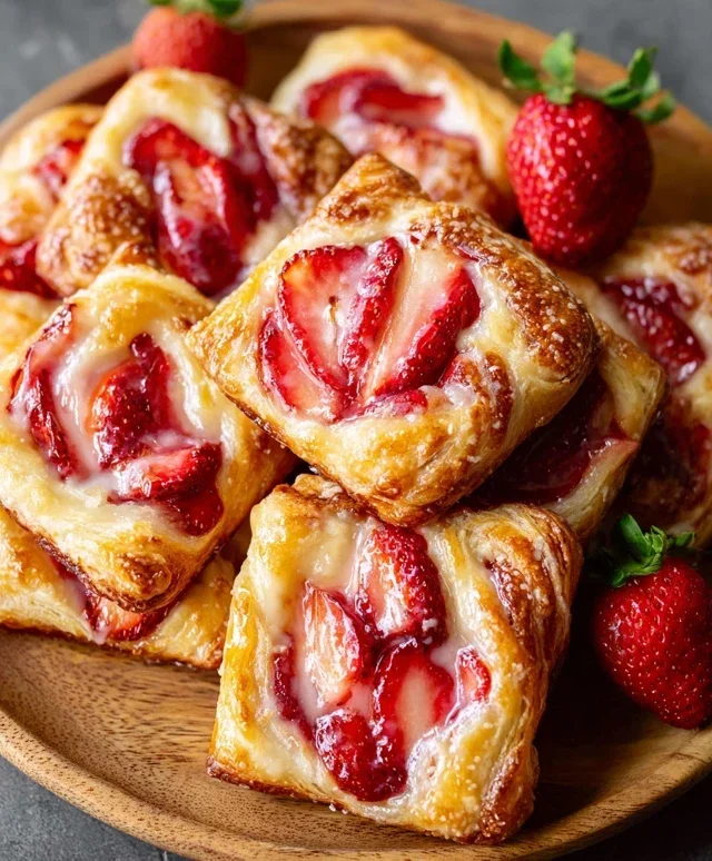 Easy Strawberry Cake with Strawberry Sauce