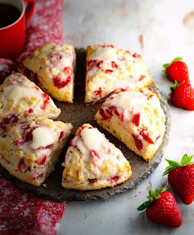 Strawberry Scones
