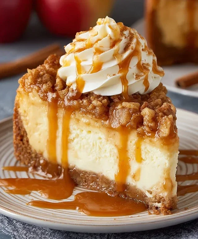 Apple Crisp Cheesecake Delight