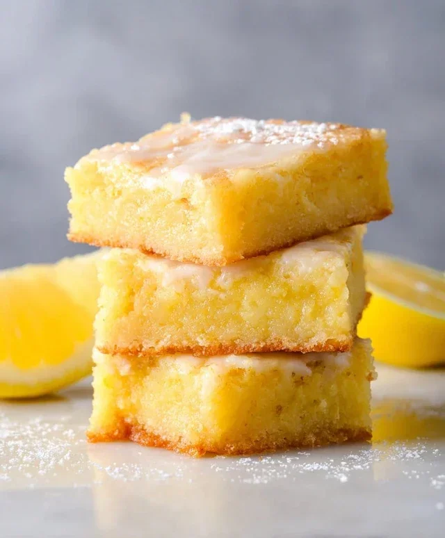 Easy Lemon Brownies Recipe
