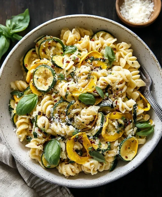 Summer Squash Pasta Skillet