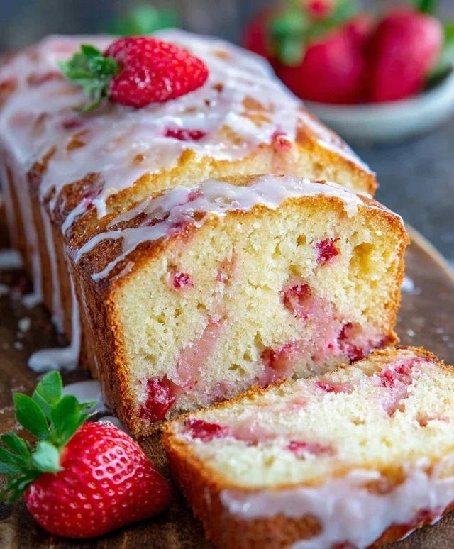 Strawberry Pound Cake
