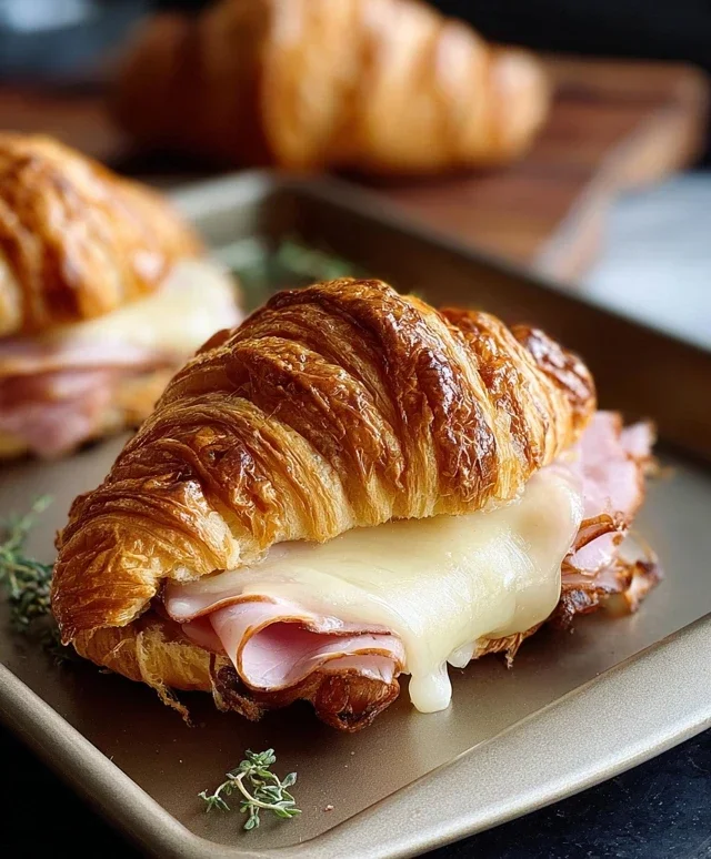 Turkey & Beef Beef Ham Croissant Melts
