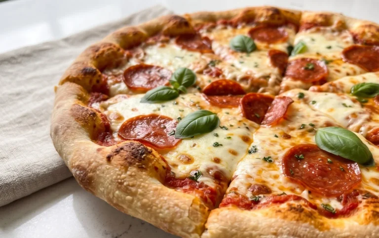 An excellent No Yeast Pizza Dough - quick easy homemade pizza!