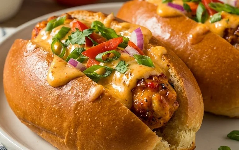 Cheesy Dynamite Chicken Buns