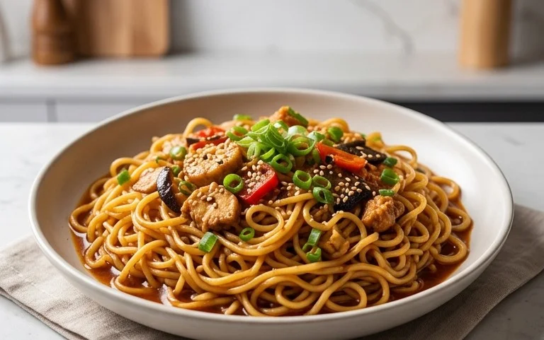 Easy Saucy Ramen Noodles
