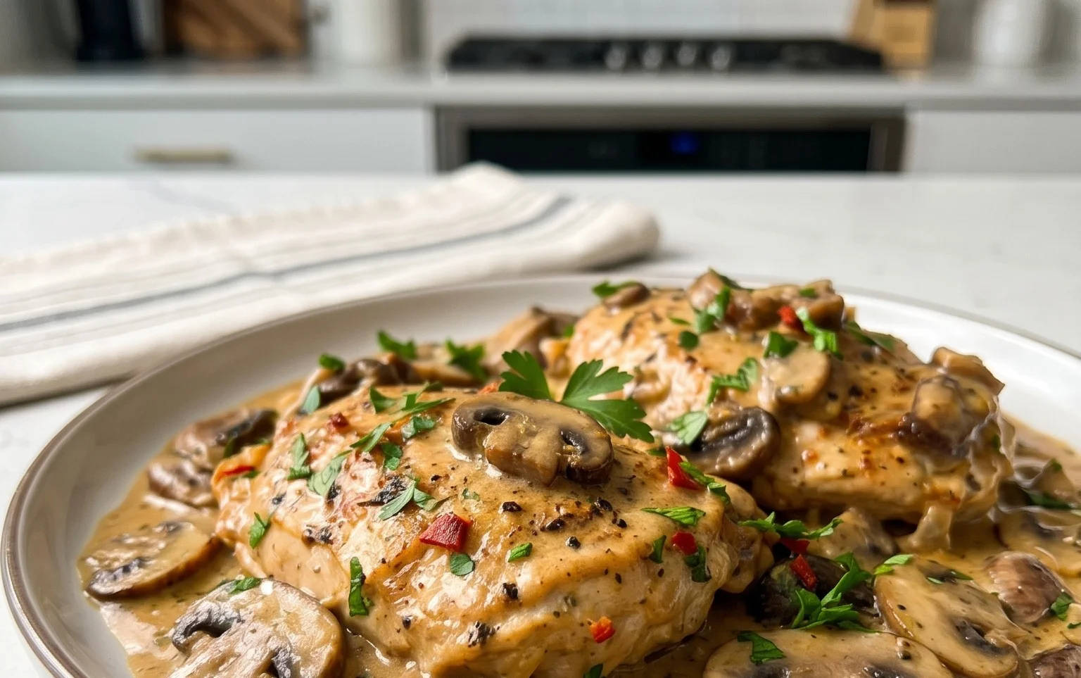 Creamy Mushroom Chicken Recipe