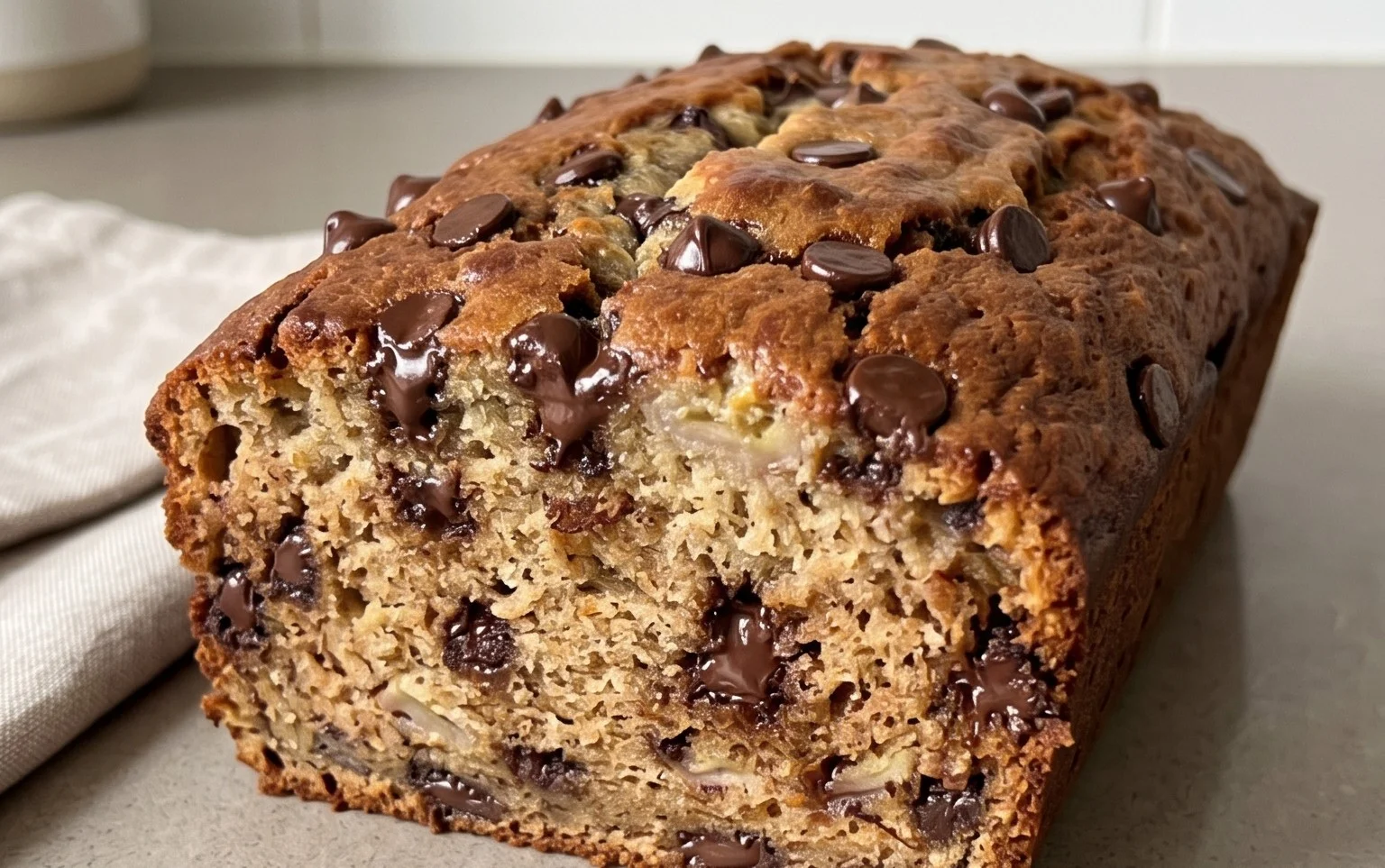 Easy Chocolate Chip Banana Bread