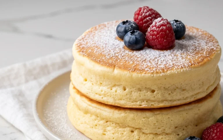 Fluffy Japanese Soufflé Pancakes