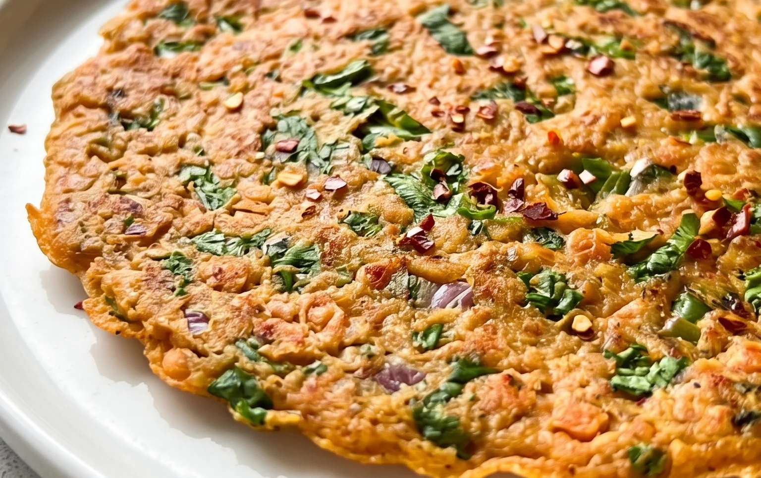 Masoor Dal Chilla | Savory Red Lentil Pancakes