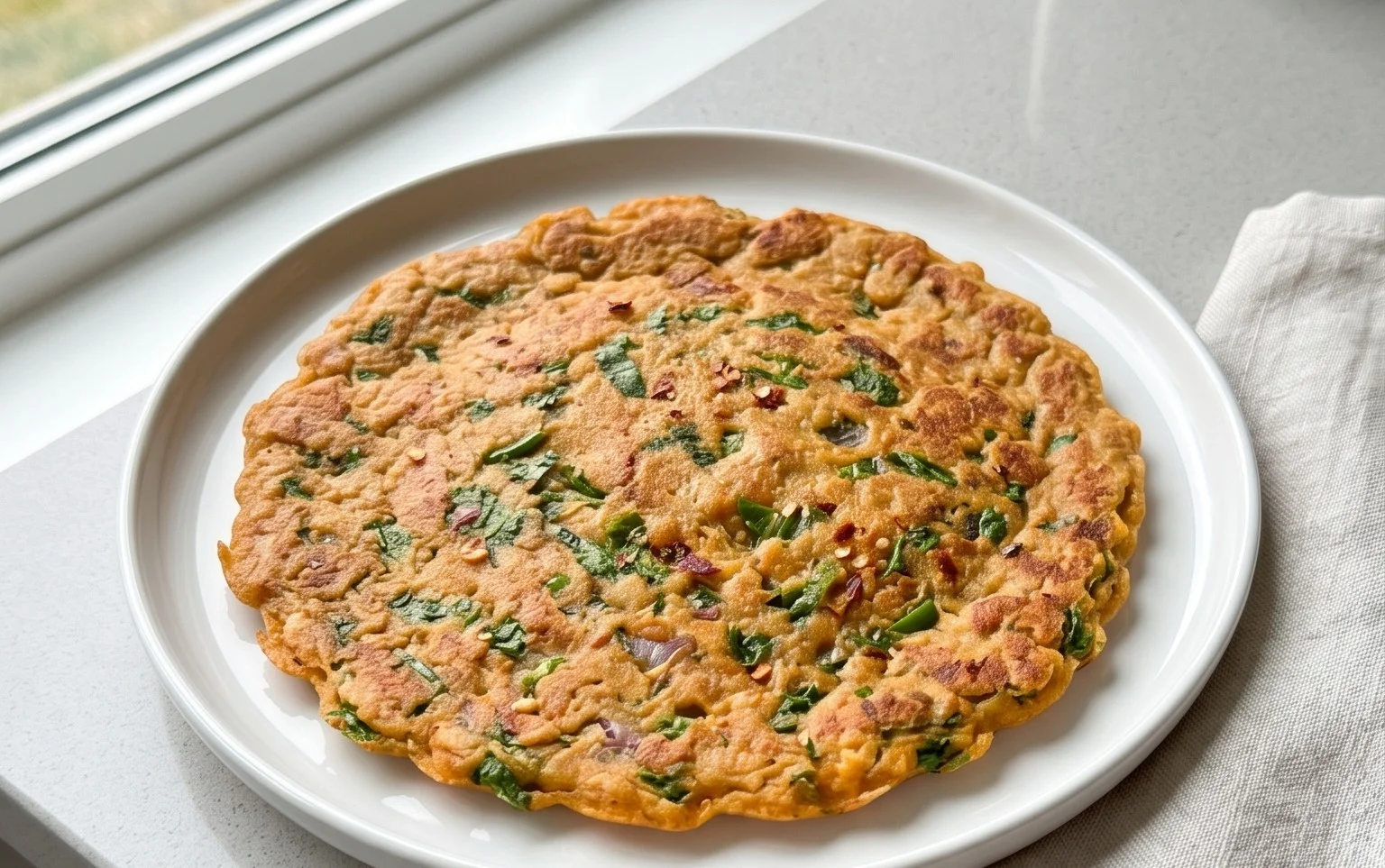 Masoor Dal Chilla | Savory Red Lentil Pancakes