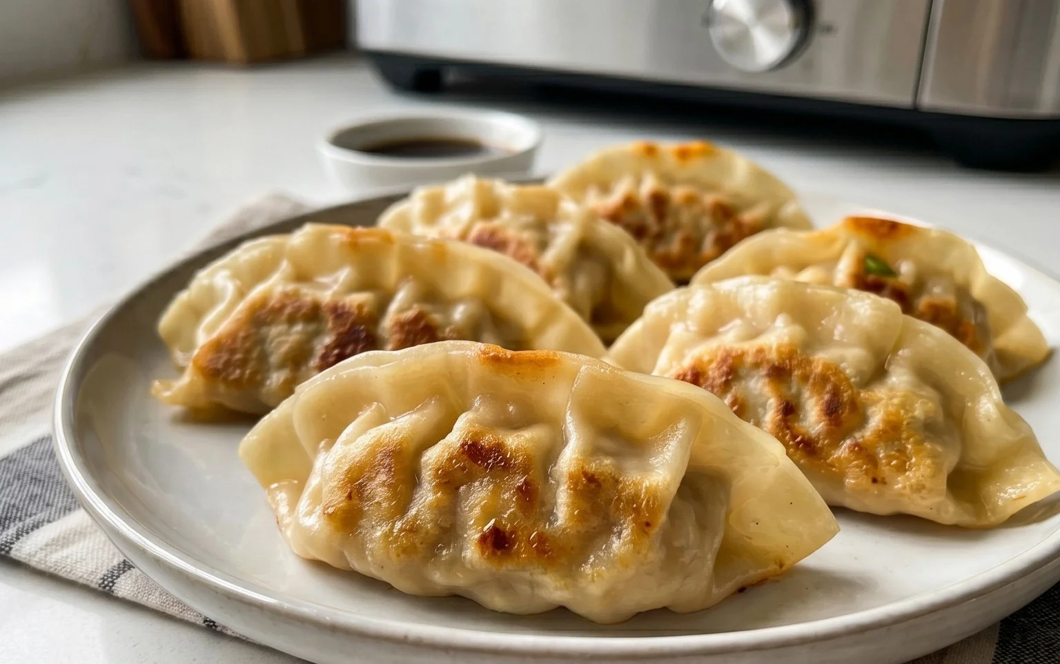 Chicken Potstickers (Pan Fried Dumplings)