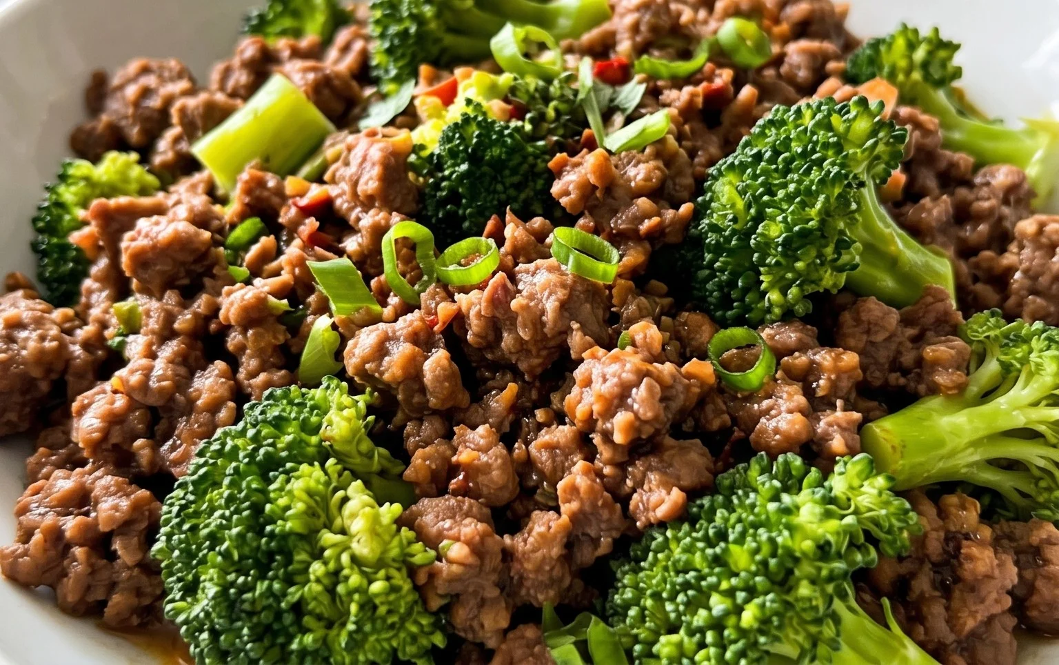 Ground Beef and Broccoli