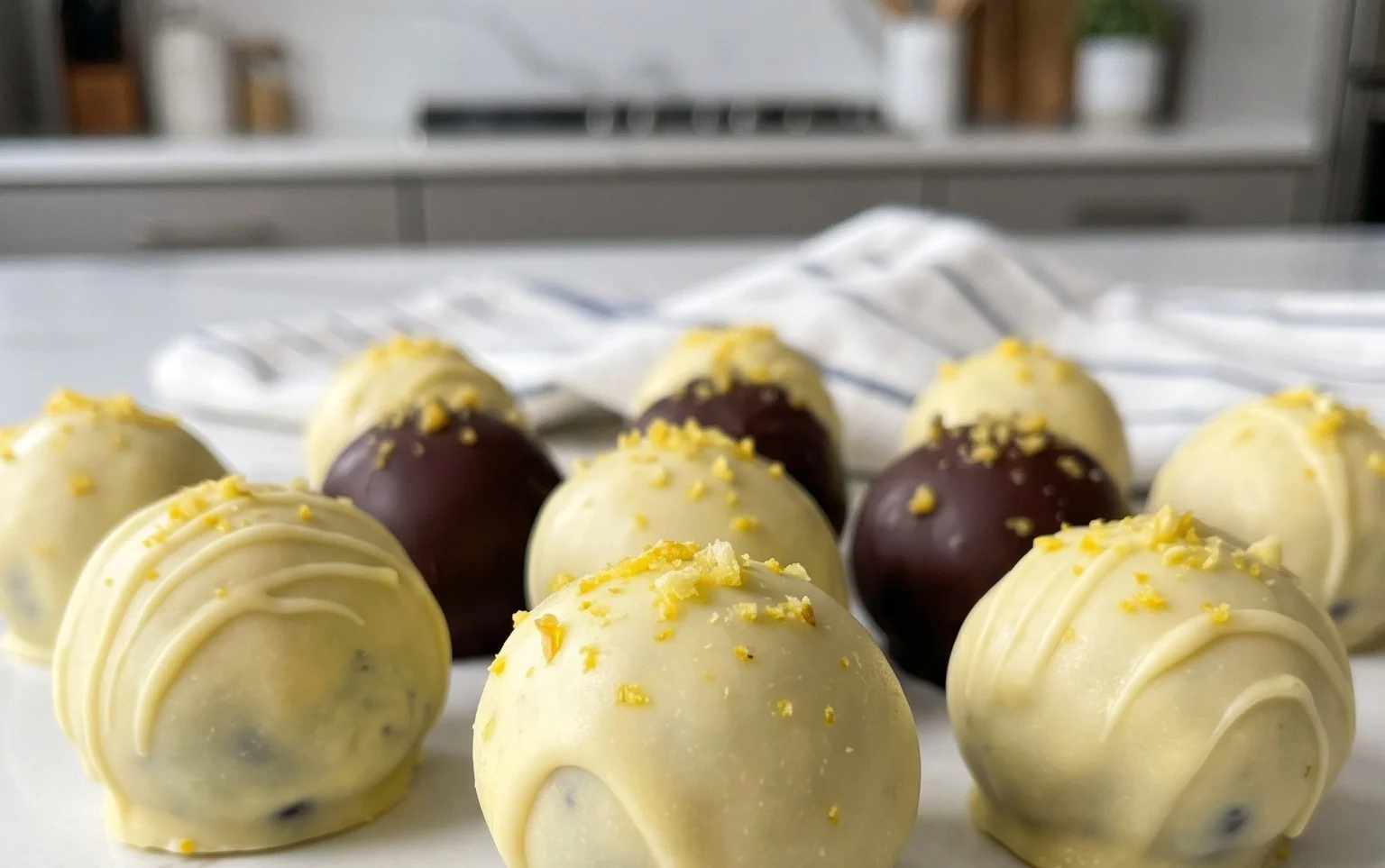 LEMON BLUEBERRY TRUFFLES