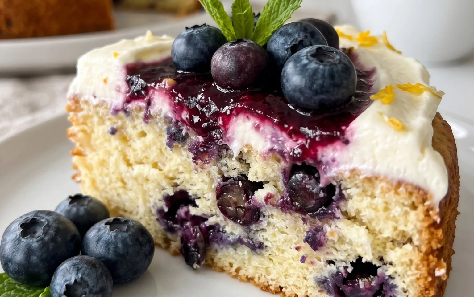 Nova Scotia Blueberry Cream Cake