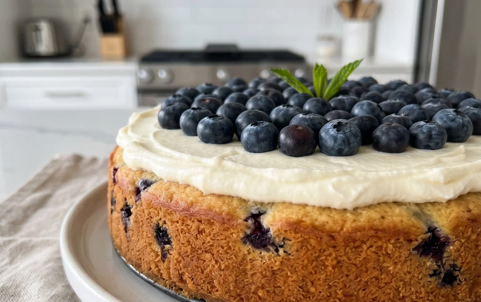 Nova Scotia Blueberry Cream Cake