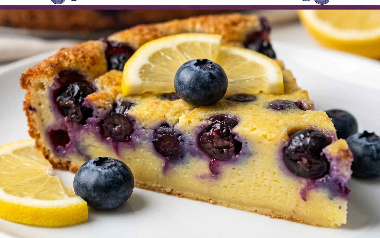 Lemon Blueberry Clafoutis