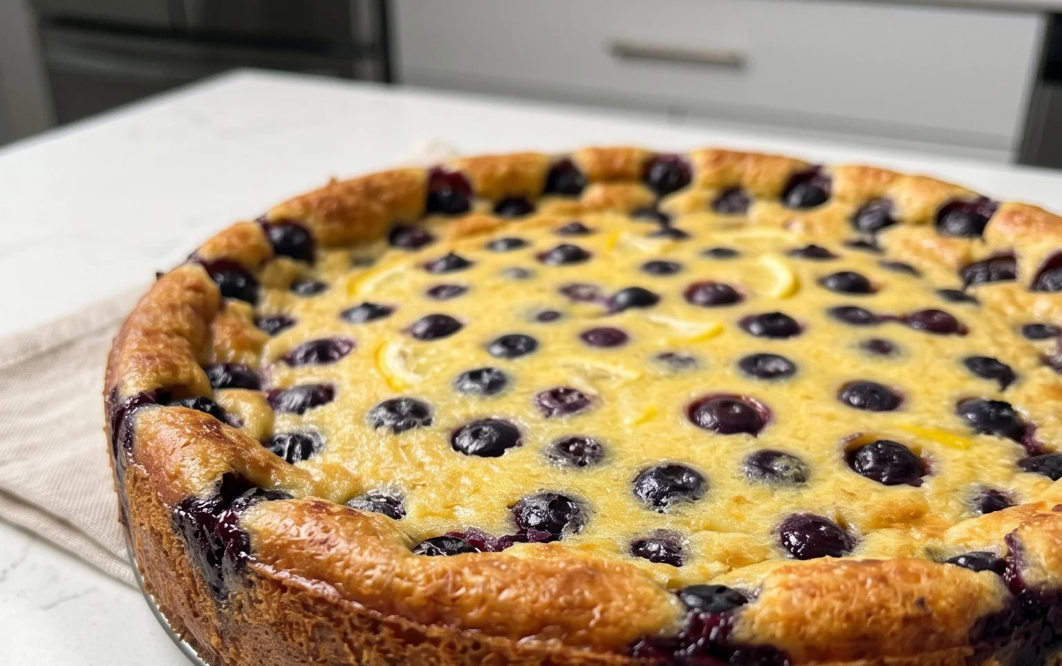 Lemon Blueberry Clafoutis