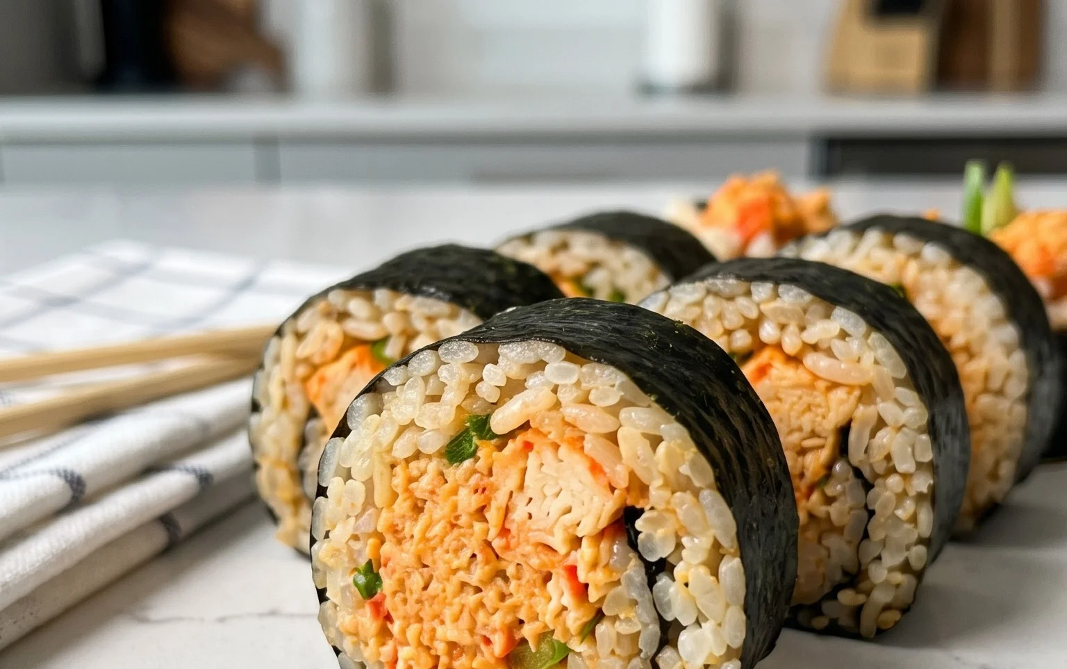 Kani Sushi (Spicy Crab Roll)