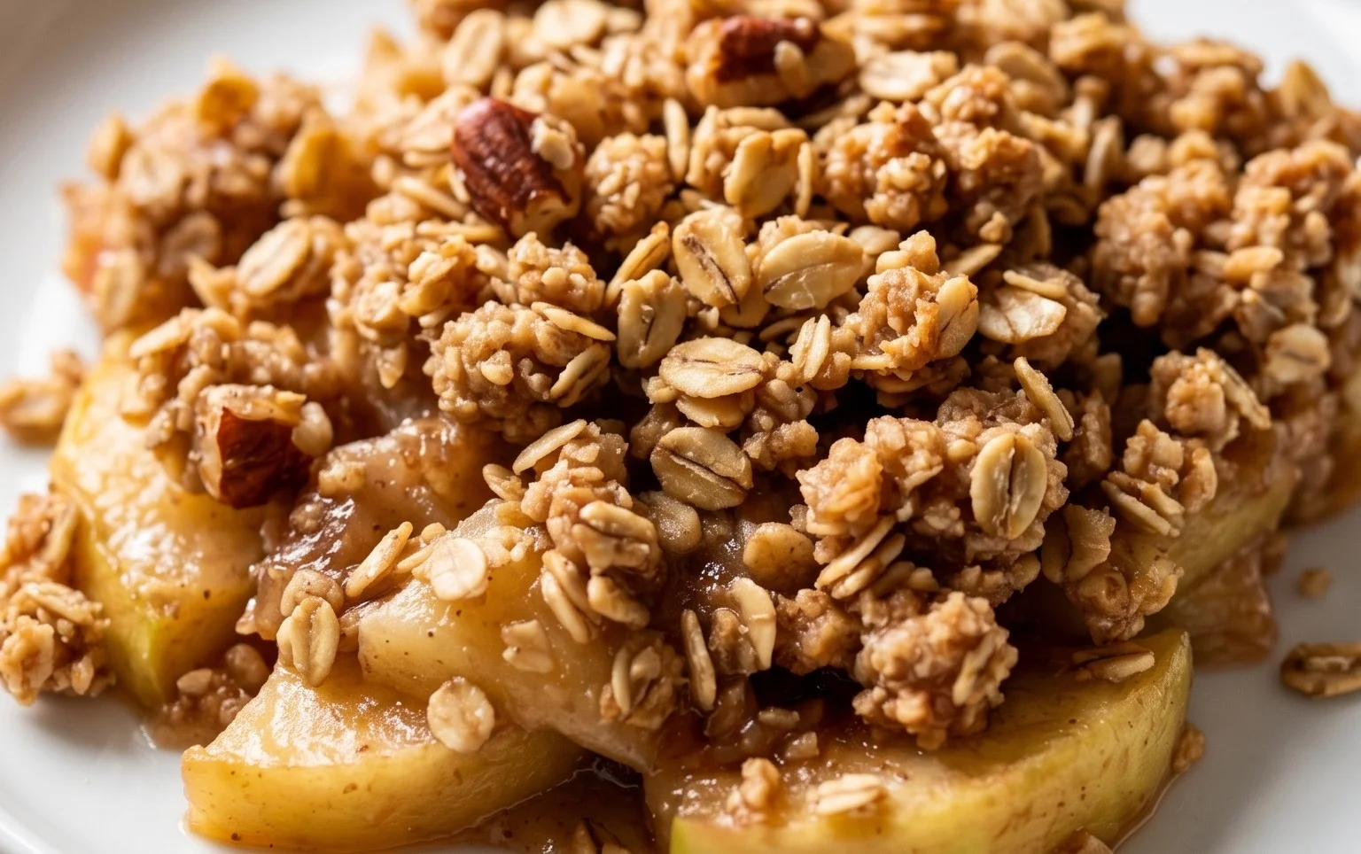 Healthy Breakfast Apple Crum extractble