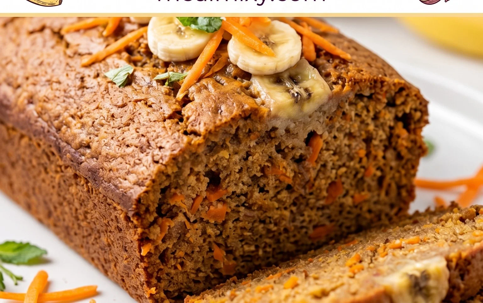 Dairy Free Carrot Cake Banana Bread