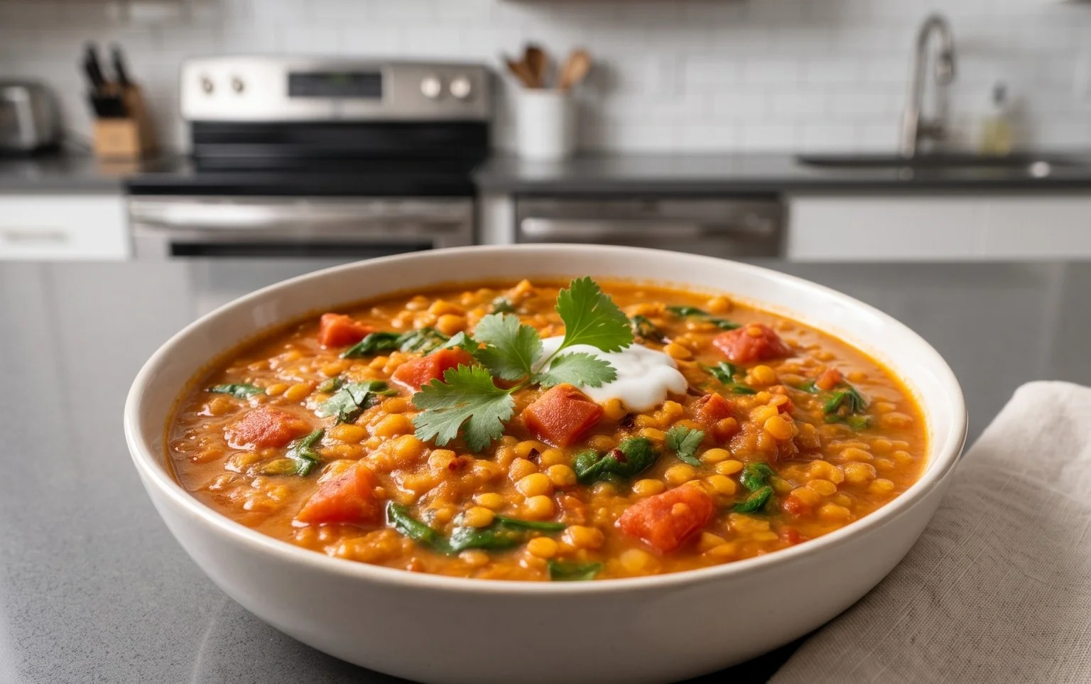 Spicy Red Lentil Curry