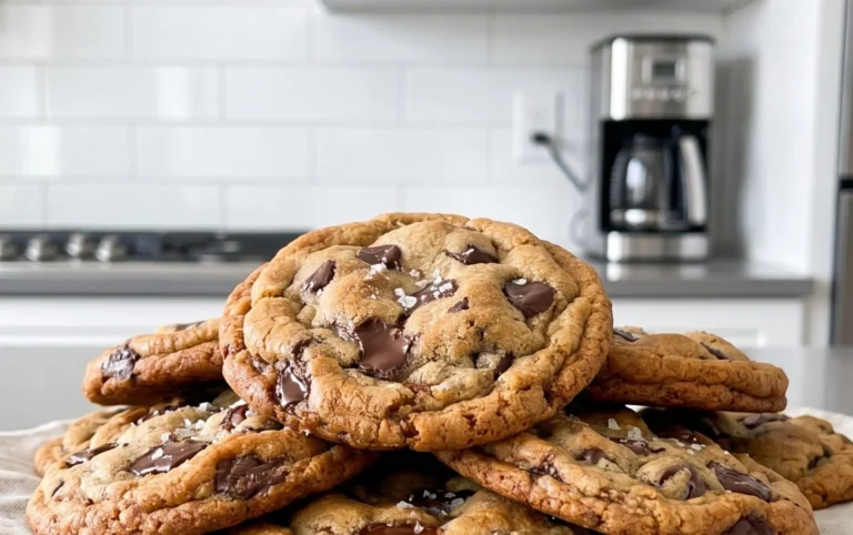 Crispy and Chewy Chocolate Chip Cookies
