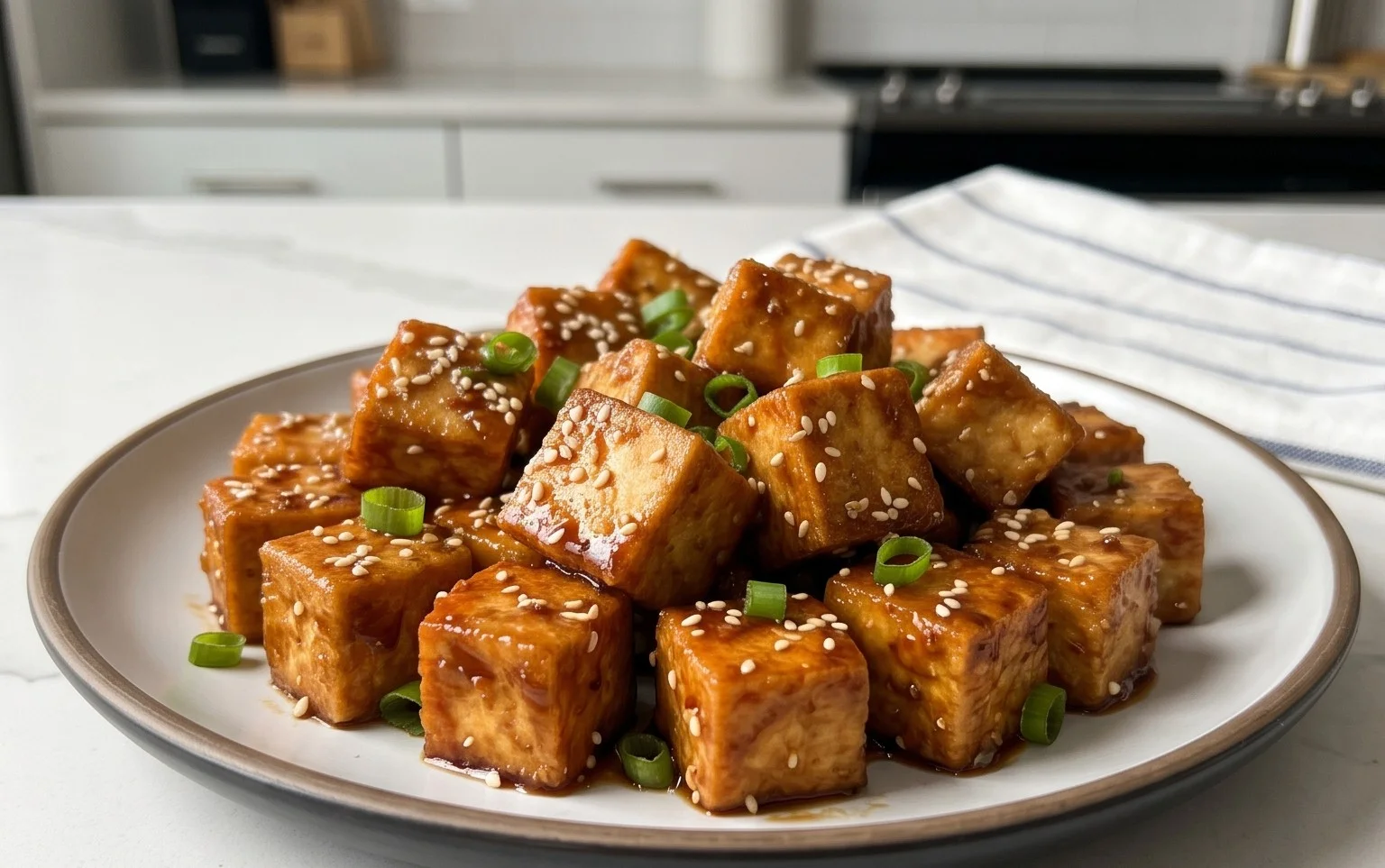 Honey Garlic Tofu