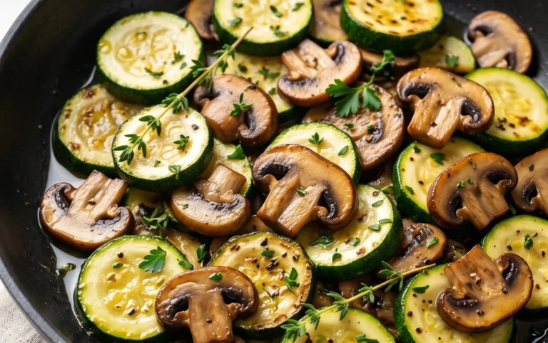 Skillet Zucchini and Mushrooms
