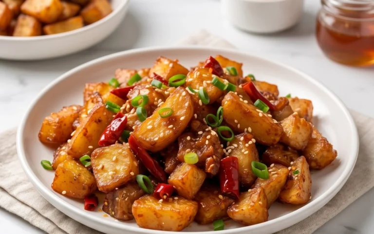 Crispy Honey Chilli Potatoes