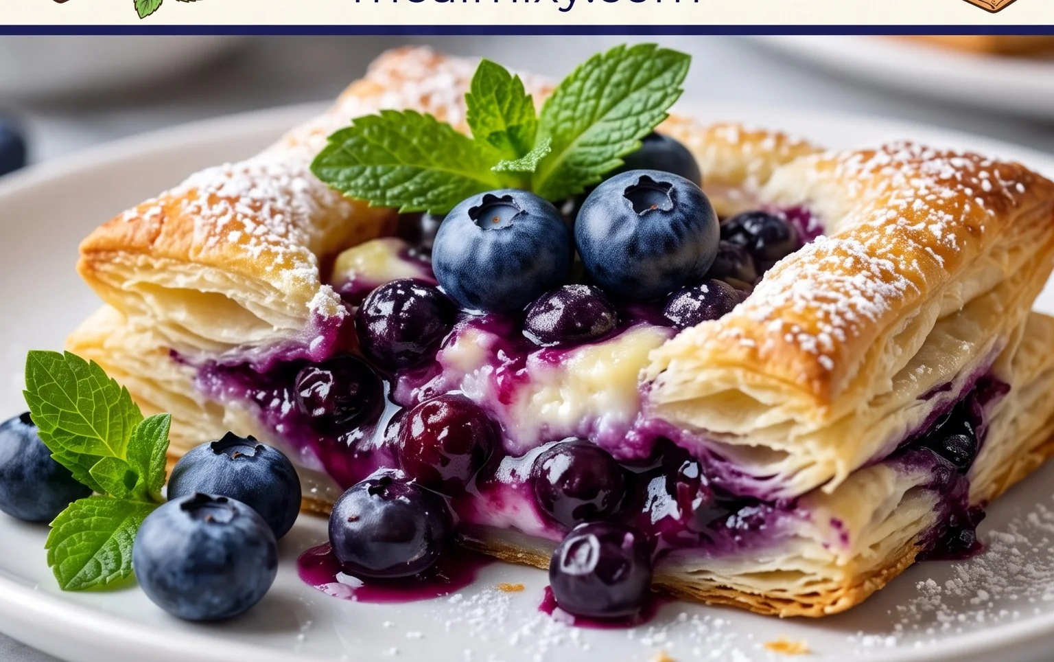 Blueberry Cream Cheese Puff Pastry