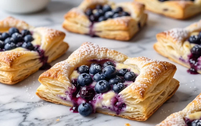 Blueberry Cream Cheese Puff Pastry