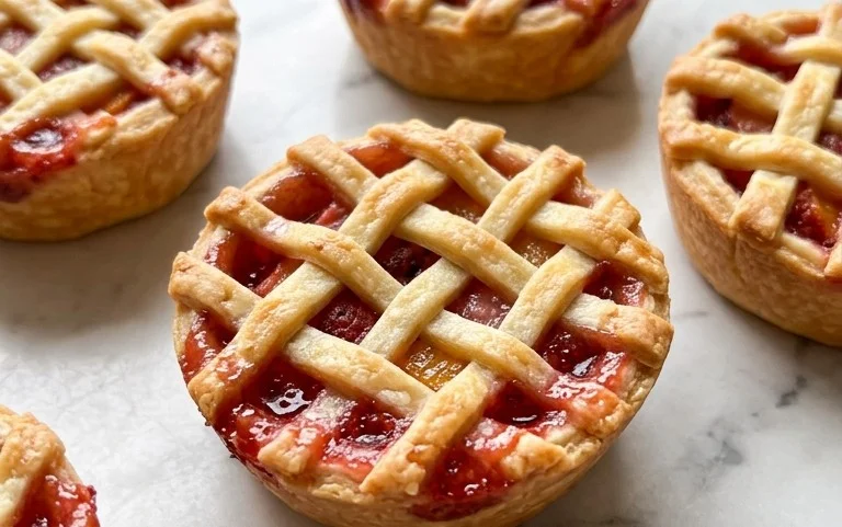 Strawberry Peach Pie Bites
