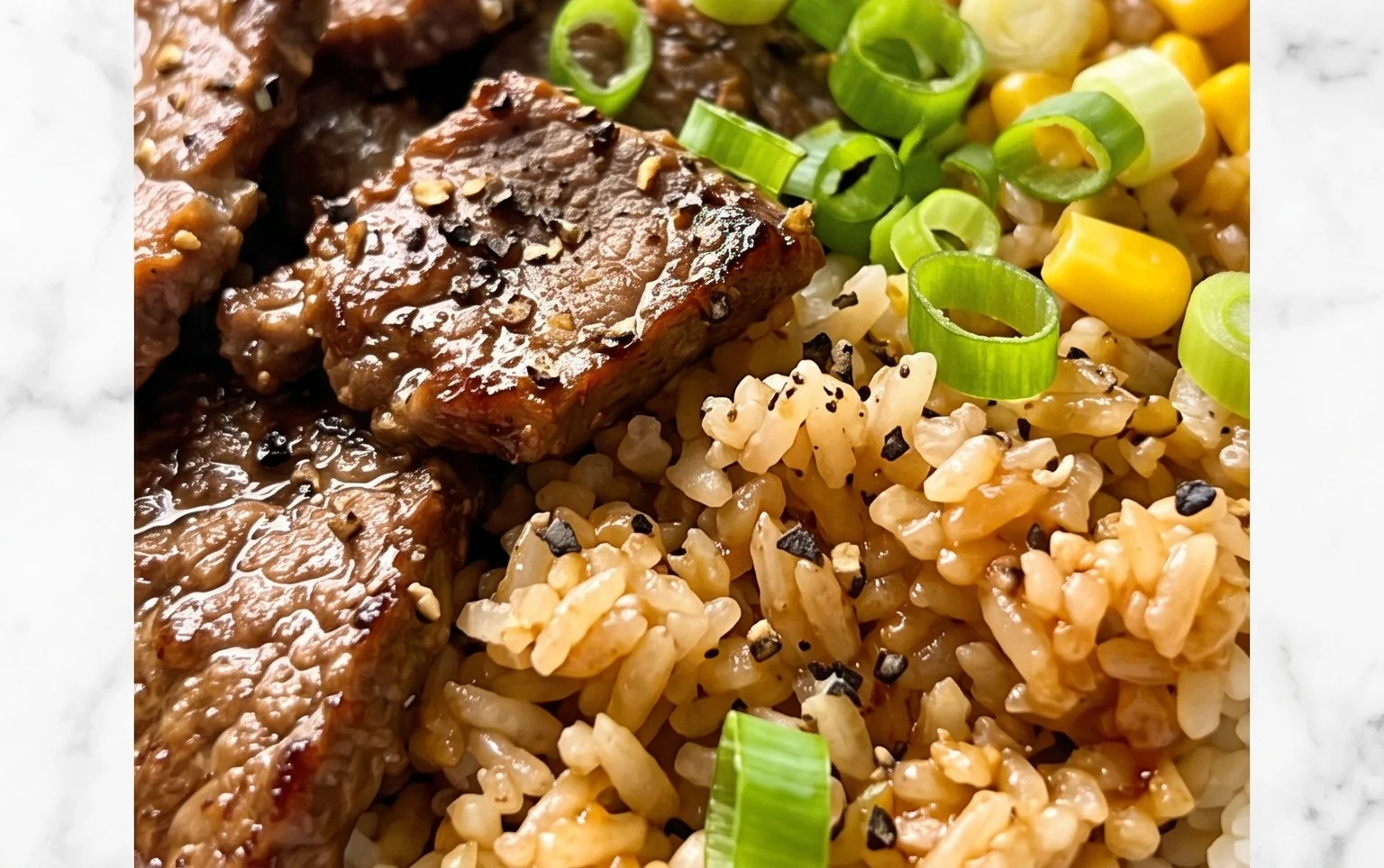 Beef Pepper Rice Bowl is a delicious meal option.