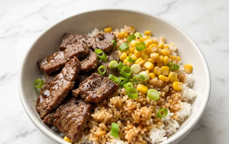 Beef Pepper Rice Bowl is a delicious meal option.