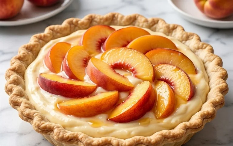 Peaches and Cream Pie