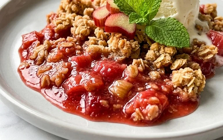 Easy Rhubarb Crisp