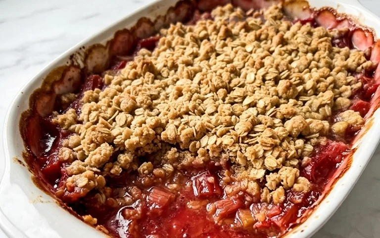 Easy Rhubarb Crisp