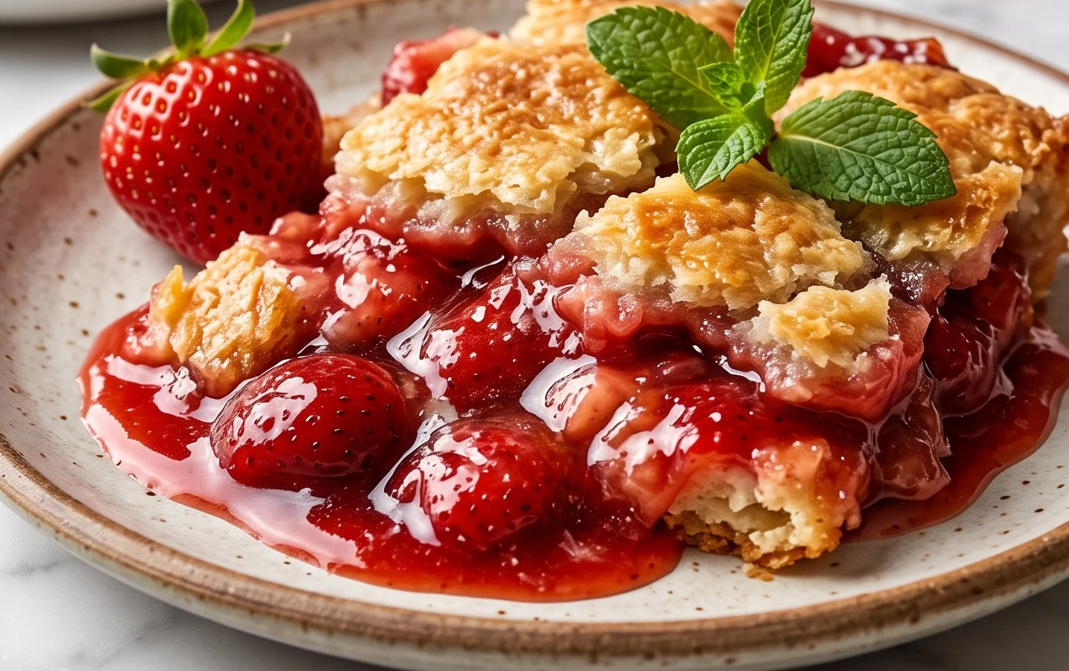 Strawberry Cobbler